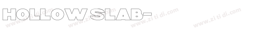 hollow SLAB字体转换 hollow SLAB字体转换